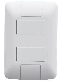 PLACA INTERRUP 2 SIMPLES ARIA 57241/040-409325 - UN