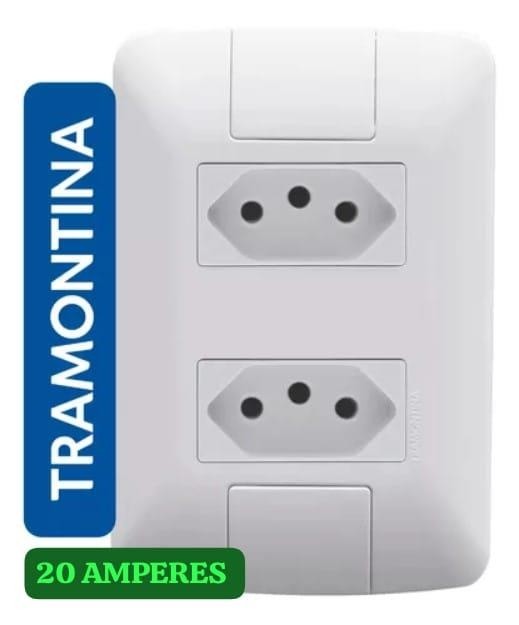 PLACA 2 TOMADAS ARIA 20AMP 57241/066 - UN