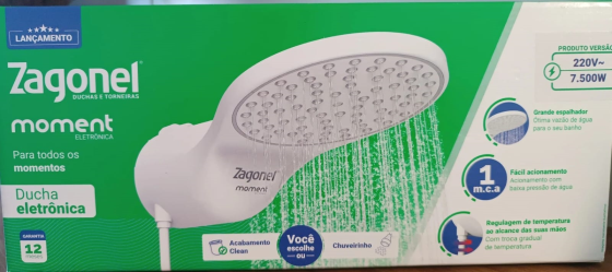 DUCHA ZAGONEL MOMENT ELETRONICO 7500W 220V - UN