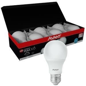 LAMPADA LED PERA 9W BIV 6000K CAIXA C/6 AVANT