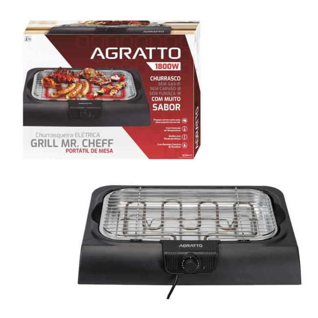 CHURRASQUEIRA ELETRICA AGRATTO 3154 / 9971 - UN