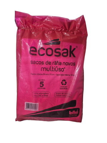 SACO P/ENTULHO CAPAC +-40KG C/5PCS ECOSAK 412580 - UN