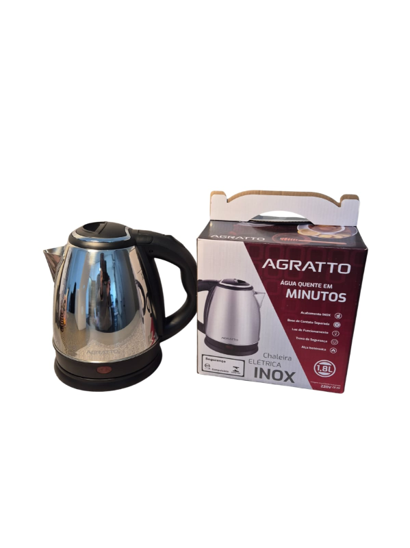 CHALEIRA ELETRICA INOX 1,8L 220V AGRATTO 784 - UN