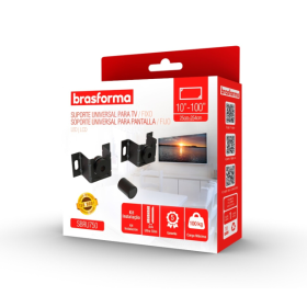 SUPORTE TV FIXO UNV 10-100" BRASFORMA 9063