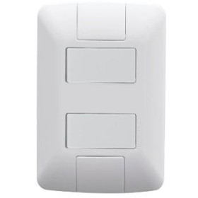PLACA INTERRUP 2 SIMPLES ARIA 57241/040-409325 - UN