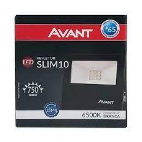 REFLETOR LED 10W BIV 6500K PT SMD AVANT