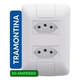 PLACA 2 TOMADAS ARIA 20AMP 57241/066 - UN