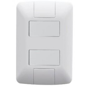 PLACA INTERRUP 2 SIMPLES ARIA 57241/040-409325 - UN