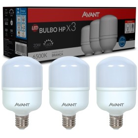 LAMPADA LED PERA 20W BIV 6500K CAIXA C/3 AVANT